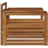  2 Komad Sofa s naslonima Čvrsto drvo akacije Prirodna - Prirodna Otvoreni okvir | shoptok.hr