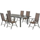 Gardenson vrtni set aluminij srebrne barve srebrne barve, rjavosiva | Shoptok.si