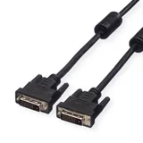 DVI priključni kabel DVI-D 24+1-polni utikač 10.00 m crna 11.99.5595 sa zaštitom, mogućnost vijčanog spajanja DVI