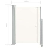 vidaXL Zložljiva stranska tenda za teraso 100 x 300 cm krem | Shoptok.si