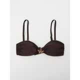 Sinsay Gornji dio bikinija bandeau s ukrasnim zlatnim detaljem | shoptok.hr