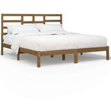  Za krevet od masivne borovine boja meda 200 x 200 cm | shoptok.hr