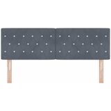  LED glava kreveta s LED trakama Tamno siva 144 cm Baršun | shoptok.hr