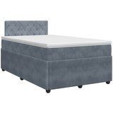  Boxspring krevet s madracem Tamnosiva 120 x 190 cm Baršun | shoptok.hr
