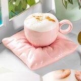  Kraljevska skodelica s krožničkom - roza - akcija: poškodovana embalaža | Shoptok.si