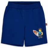 Lego Otroške bombažne kratke hlače mornarsko modra barva