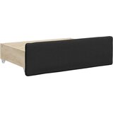  Dnevni krevet na razvlačenje crni 90 x 200 cm od umjetne kože | shoptok.hr