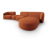 Milo Casa Kutna garnitura od šenila boja terakote (s desnim kutom/s ležaljkom) Paolo – | shoptok.hr
