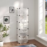  Stalak za cipele prozirni 44 x 31,5 x 153,5 cm od PP-a | shoptok.hr