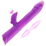 HiSmith HSG008 Ricky Telescopic Rabbit Vibrator Purple Cene