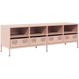 TV ormarić ružičasti 135x39x43,5 cm hladno valjani čelik | shoptok.hr