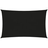 vidaXL Jedro za zaštitu od sunca 160 g/m² crno 4 x 6 m HDPE | shoptok.hr