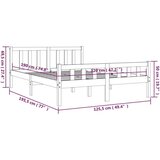  Posteljni okvir iz trdnega lesa 120x190 cm, (20648564) | Shoptok.si