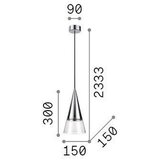 Ideal Lux VISEČA SVETILKA 15/50/233 cm GU10 Slike