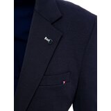 DStreet Men's single-breasted casual dark blue jacket cene