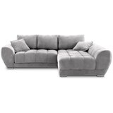 Windsor & Co Sofas svetlo siva svetlo siva kotna raztegljiva sedežna garnitura z žametnim oblazinjenjem Nuage, desni kot Cene