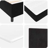 Box spring krevet S LED lampica Crna 140 x 190 cm Baršun | shoptok.hr
