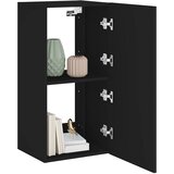  Zidni TV ormarić s LED svjetlima crni 40,5x35x80 cm | Eponuda.com