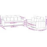  2-dijelni set sofa s jastucima tamnosivi baršunasti | shoptok.hr
