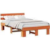  Krevetna konstrukcija Smeđa 120 x 190 cm Čvrsto borovo drvo | shoptok.hr