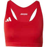 Adidas Sportski grudnjak 'Adizero Essentials Run' crvena / prljavo bijela