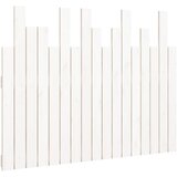 Maison Chic Stensko Posteljno vzglavje - Vzglavna omarica - Nočna omarica belo 108x3x80 cm trdna borovina, (21706973) Cene