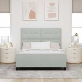  s opruga kutije Svjetlosiva 140 x 190 cm Baršun | shoptok.hr
