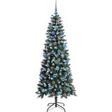vidaXL Umestno božično drevo med 300 LED Zelena 76 x 76 x 150 cm | Shoptok.si