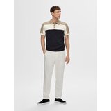 Selected Homme Majica 'MATTIS' mornarska / brokat / bela | Shoptok.si