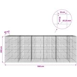  Gabion s žicom debljine 3,5 mm i mrežom 10x10 cm 550x50x200 cm | shoptok.hr