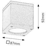 Rabalux akron spoljna zidna lampa GU10 35W sivo IP54 | Eponuda.com