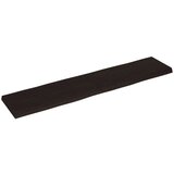 Stolna ploča tamnosmeđa 180 x 40 x (2-6) cm obrađena hrastovina | shoptok.hr