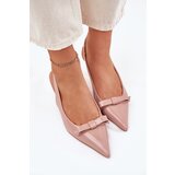 Boto Lacquered High Heels With Bow Nude Naylna | Eponuda.ba