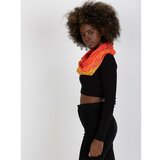 Fashion Hunters Yellow-coral scarf with print Cene