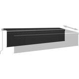vidaXL Ročno zložljiva tenda s senčilom 6x3 m antracitna | Shoptok.si