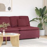  Modularni kauč s jastucima, vinsko crvena 100 cm | shoptok.hr