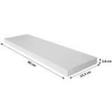 Möbelix Stenska Polica Giga, Bela, 80x23cm | Shoptok.si