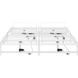  Električni podesivi okvir kreveta Bijela 90 x 213 cm Čelik | shoptok.hr