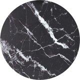 vidaXL Mizna plošča črna Ø50x0,8 cm kaljeno steklo z marmorjem | Shoptok.si
