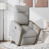  Naslanjač s funkcijo vstajanja sivo blago | Shoptok.si