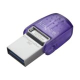 Kingston Technology DataTraveler microDuo 3C USB izbrisivi memorijski pogon 128 GB USB Type-A / USB Type-C 3.2 Gen 1 (3.1 Gen 1) Nehrđajući čelik, Ljubičasto | shoptok.hr