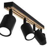 SPOT svetiljka TERRA 4xGU10/8W/230V crna/hrast | Eponuda.com