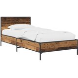  Okvir kreveta s uzglavljem Staro drvo 80 x 200 cm | shoptok.hr
