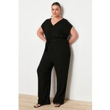 Trendyol Curve Black Belted Wide Leg Woven Overalls | ePonuda.com