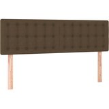  Krevet s oprugama i madracem tamnosmeđi 140 x 190 cm od tkanine | shoptok.hr