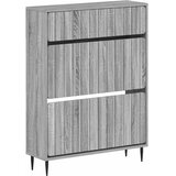  Ormar za cipele ZWOLLE 78 x 24 x 103 cm Konstruirano drvo - Siva Sonoma | shoptok.hr