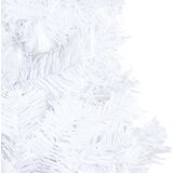  Umjetno osvijetljeno božićno drvce i kuglice bijelo 150 cm PVC | shoptok.hr