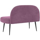  Oblikovana klupa s naslonjačem Ljubičasta 110 x 60 x 76 cm | shoptok.hr