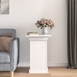 vidaXL Stojalo za rože belo 40x40x60 cm trdna borovina | Shoptok.si