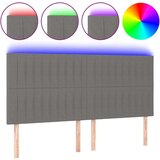  Uzglavlje tamnosivo 160x5x118/128 cm od tkanine | shoptok.hr